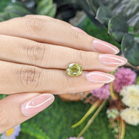 2.18 Ct. Yellowish Green Tourmaline from Ceylon (Sri Lanka) Life Style