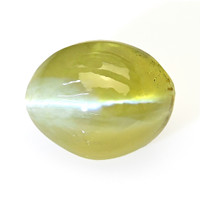 1.67 Ct. Yellowish Green Cabochon Chrysoberyl from Ceylon (Sri Lanka) Video