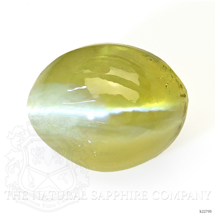 1.67 Ct. Yellowish Green Cabochon Chrysoberyl from Ceylon (Sri Lanka)