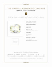 1.78 Ct. Yellow Zircon from Tanzania Scan Report