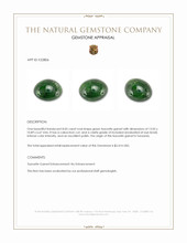 8.05 Ct. Cabochon Tsavorite Garnet from Tanzania Appraisal