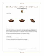 13.15 Ct. Brown Cabochon Smokey Quartz from Brazil Appraisal