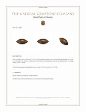 13.15 Ct. Cabochon Quartz from Brazil Appraisal