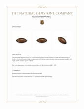 13.15 Ct. Cabochon Smokey Quartz from Brazil Appraisal