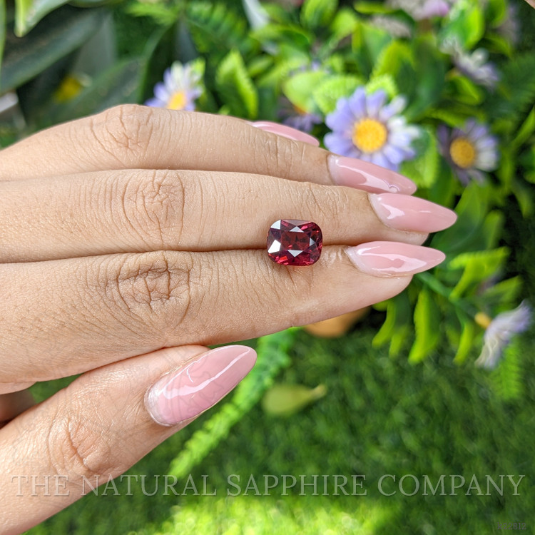 4.59 Ct. Purplish Red Garnet from Ceylon (Sri Lanka)