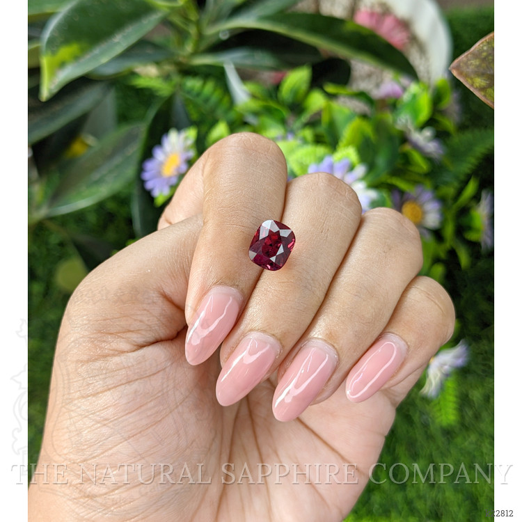 4.59 Ct. Purplish Red Garnet from Ceylon (Sri Lanka)