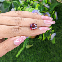 5.45 Ct. Red Garnet from Ceylon (Sri Lanka) Life Style