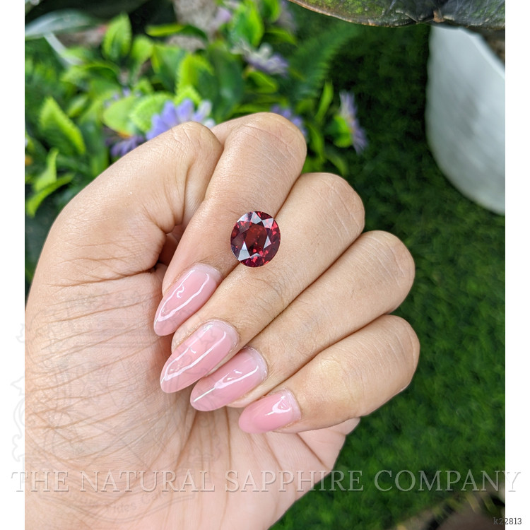 5.45 Ct. Red Garnet from Ceylon (Sri Lanka)
