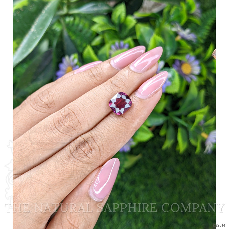 4.34 Ct. Purplish Pink Garnet from Ceylon (Sri Lanka)