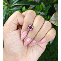 4.34 Ct. Purplish Pink Garnet from Ceylon (Sri Lanka) Life Style