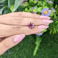 4.32 Ct. Red Garnet from Ceylon (Sri Lanka) Life Style