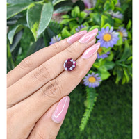 4.32 Ct. Red Garnet from Ceylon (Sri Lanka) Life Style