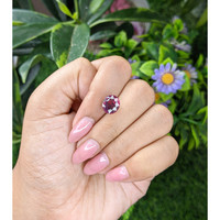 4.32 Ct. Red Garnet from Ceylon (Sri Lanka) Life Style