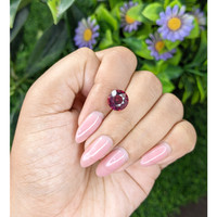 4.64 Ct. Orangish Red Garnet from Ceylon (Sri Lanka) Life Style