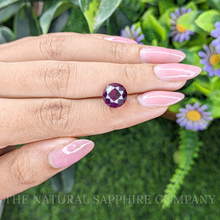5.45 Ct. Purplish Pink Rhodolite Garnet from Ceylon (Sri Lanka)
