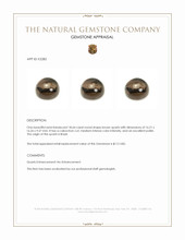 18.64 Ct. Cabochon Quartz from Brazil Appraisal