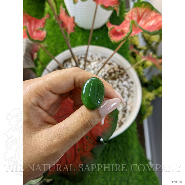 26.54 Ct. Cabochon Jade from Burma (Myanmar)