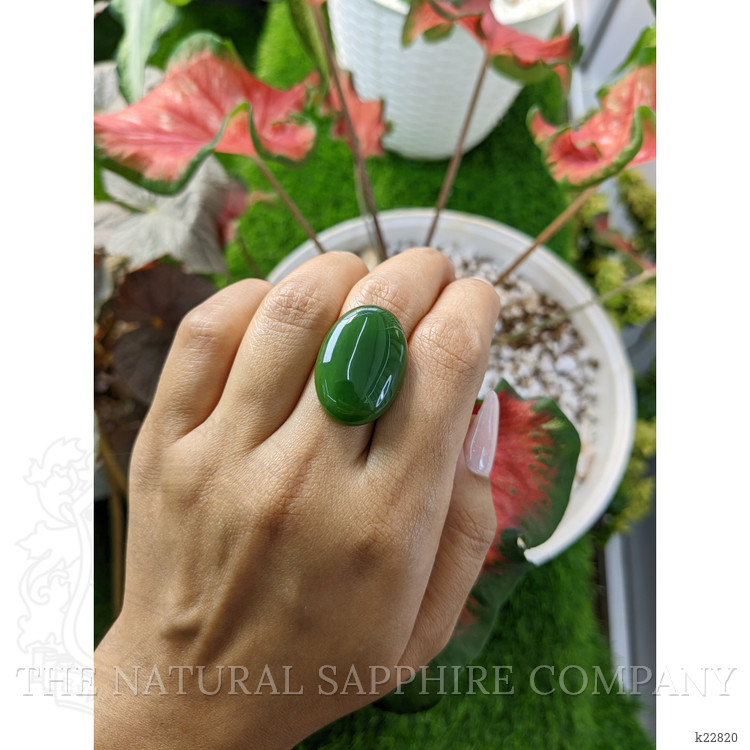 26.54 Ct. Cabochon Jade from Burma (Myanmar)