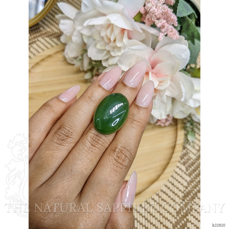 26.54 Ct. Cabochon Jade from Burma (Myanmar)