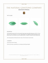 43.42 Ct. Green Cabochon Jade from Burma (Myanmar) Appraisal