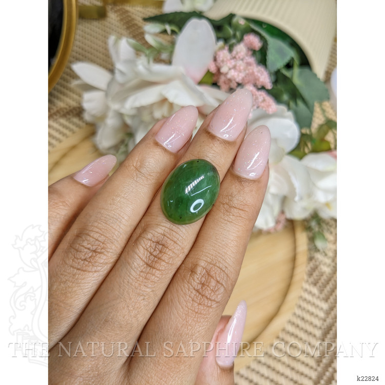 11.14 Ct. Cabochon Jade from Burma (Myanmar)