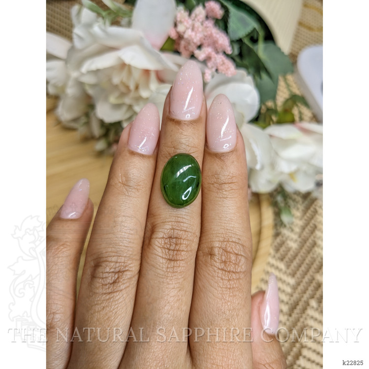 7.01 Ct. Cabochon Jade from Burma (Myanmar)