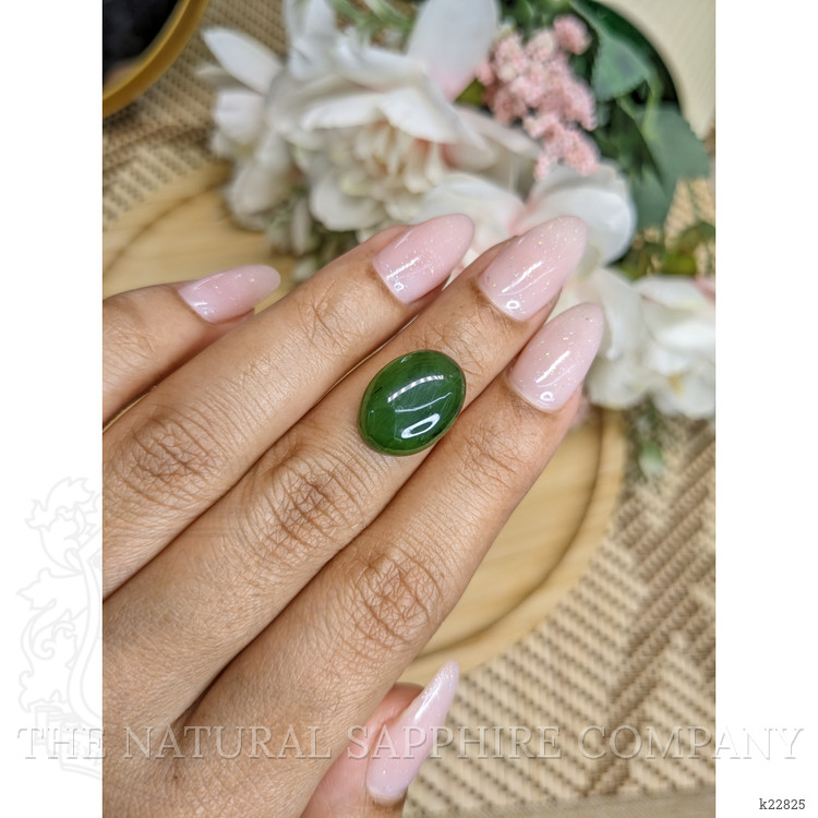 7.01 Ct. Cabochon Jade from Burma (Myanmar)