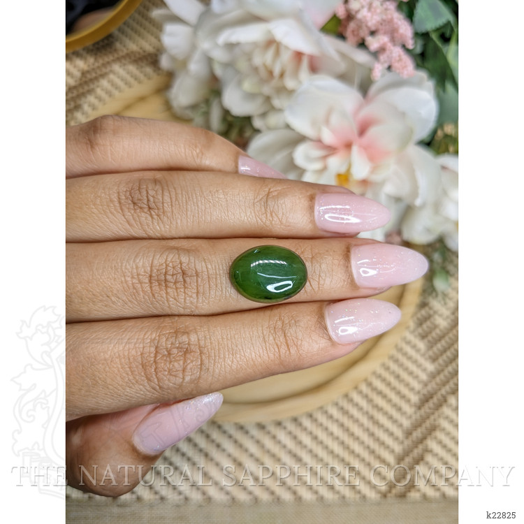 7.01 Ct. Cabochon Jade from Burma (Myanmar)