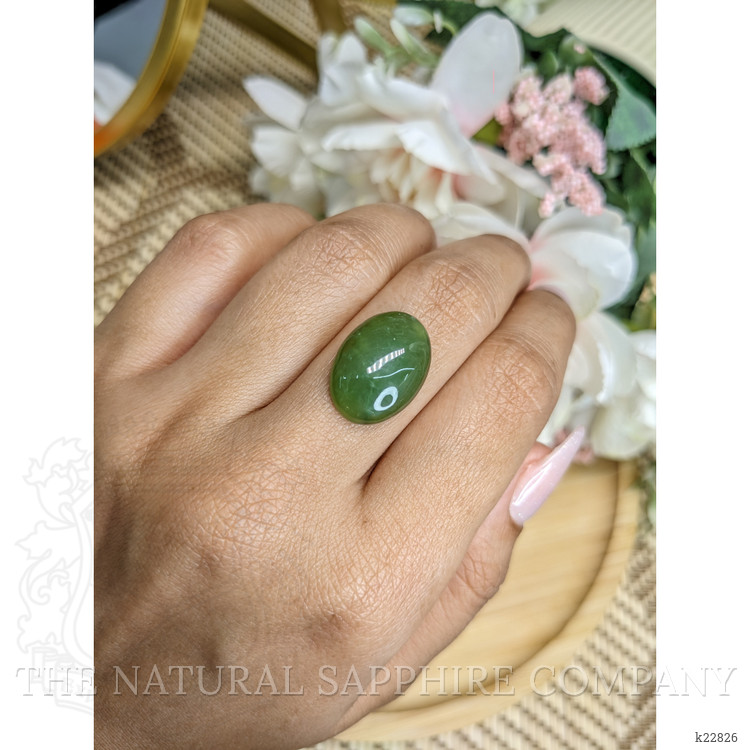 8.96 Ct. Cabochon Jade from Burma (Myanmar)
