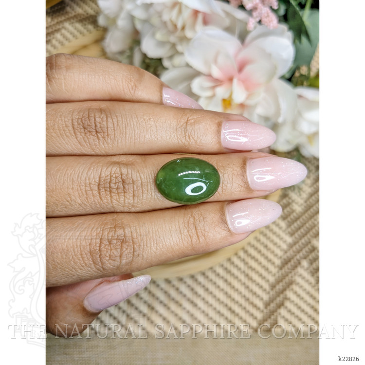 8.96 Ct. Cabochon Jade from Burma (Myanmar)