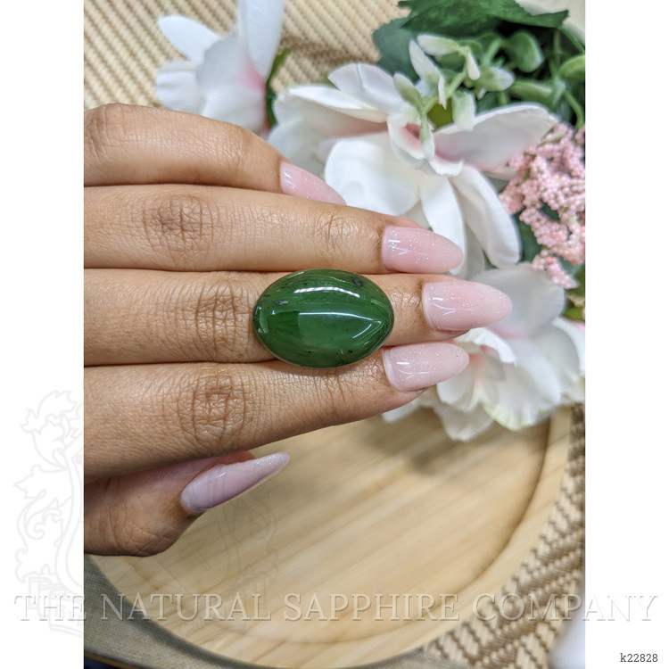 18.80 Ct. Cabochon Jade from Burma (Myanmar)