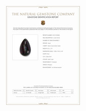 2.91 Ct. Multi Color Cabochon Black Opal (Dark Opal) from Ethiopia Scan Report