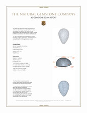 2.91 Ct. Cabochon Black Opal from Ethiopia 3 D Scan Report