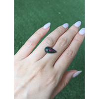 3.29 Ct. Cabochon Black Opal from Ethiopia Life Style