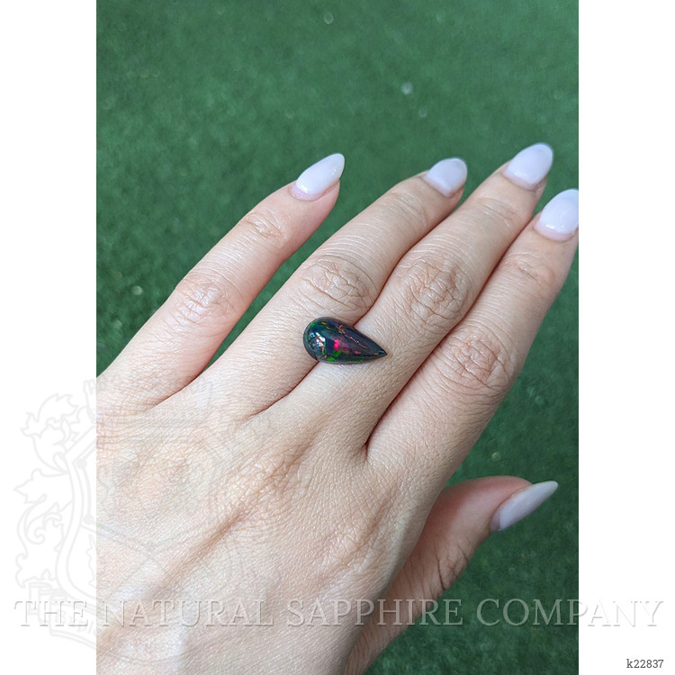 3.29 Ct. Cabochon Black Opal from Ethiopia