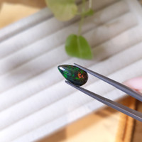2.14 Ct. Cabochon Black Opal from Ethiopia Life Style