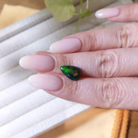 2.14 Ct. Cabochon Black Opal from Ethiopia Life Style