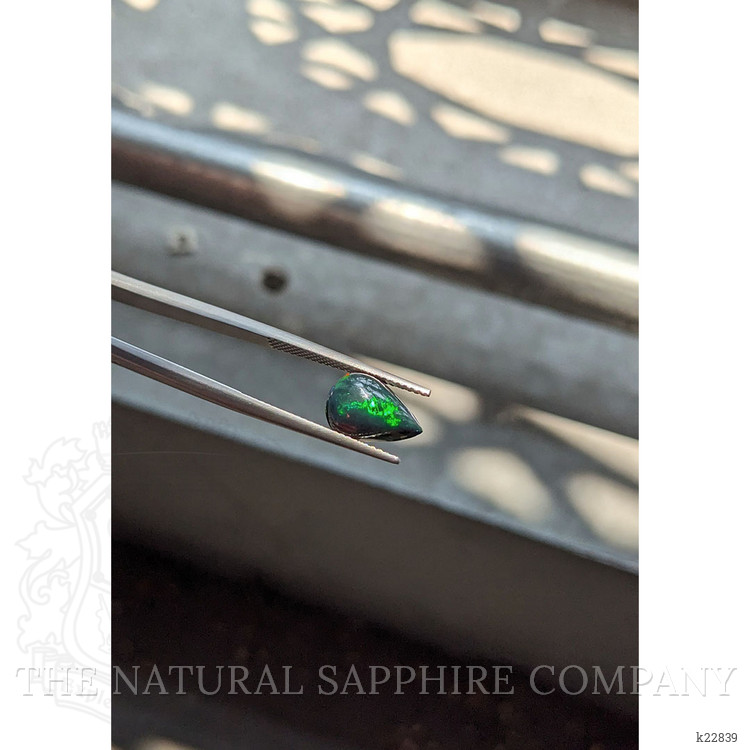 1.56 Ct. Multi Color Cabochon Black Opal from Ethiopia