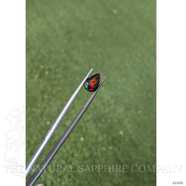 1.56 Ct. Multi Color Cabochon Black Opal from Ethiopia