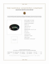 2.31 Ct. Multi Color Cabochon Black Opal (Dark Opal) from Ethiopia Scan Report
