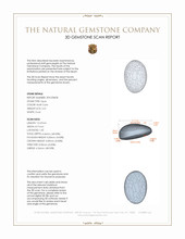 2.31 Ct. Multi Color Cabochon Black Opal from Ethiopia 3 D Scan Report