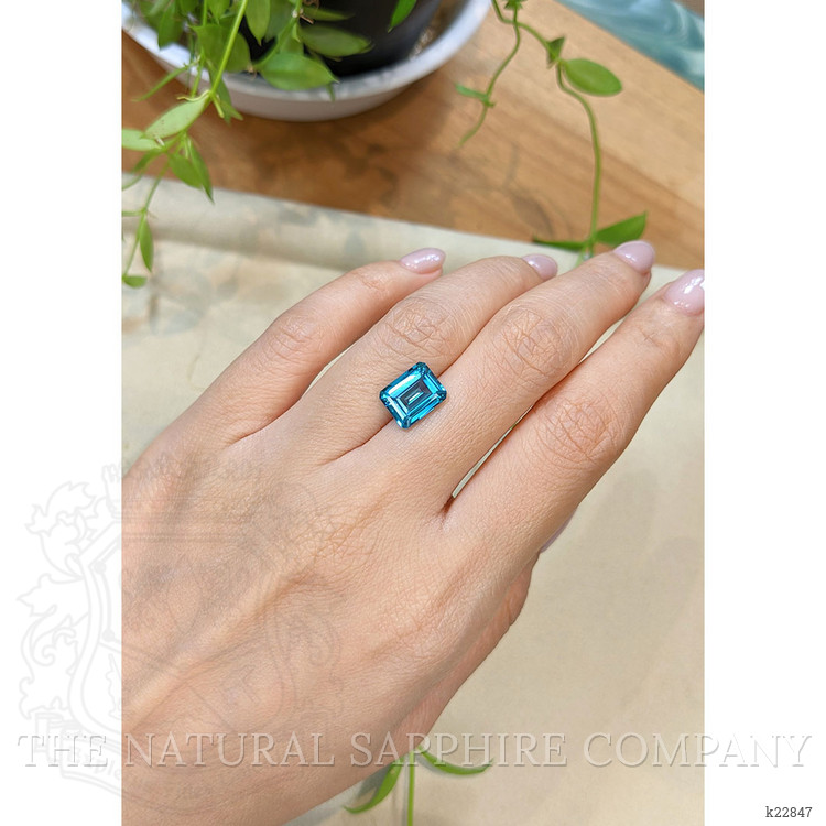 3.99 Ct. Greenish Blue Topaz from Brazil