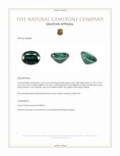 1.66 Ct. Bluish Green Topaz from Brazil Appraisal