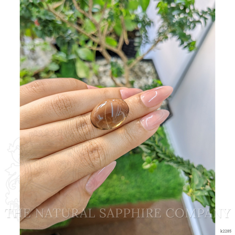 22.00 Ct. Cabochon Smokey Quartz from Brazil