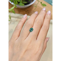 1.55 Ct. Bluish Green Topaz from Brazil Life Style