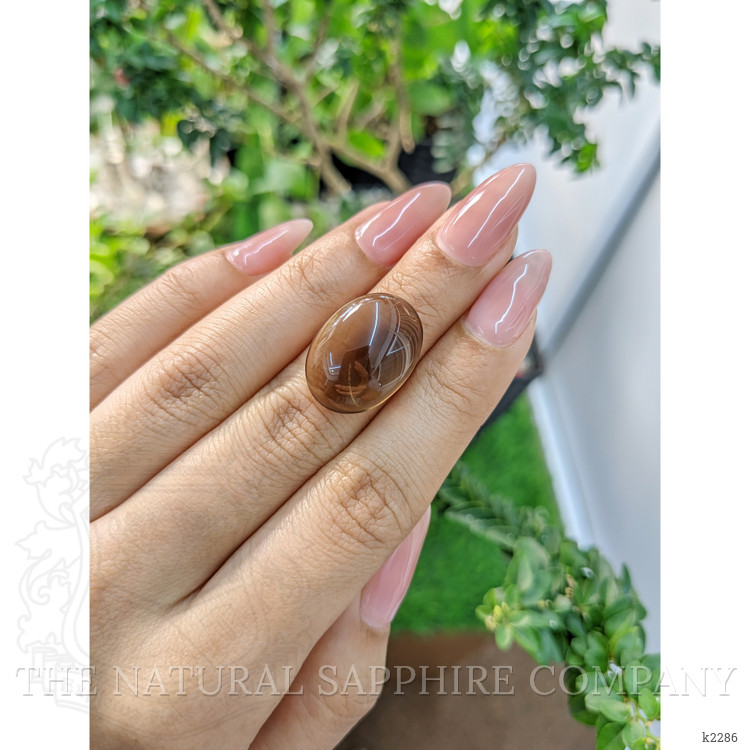 17.47 Ct. Cabochon Smokey Quartz from Brazil