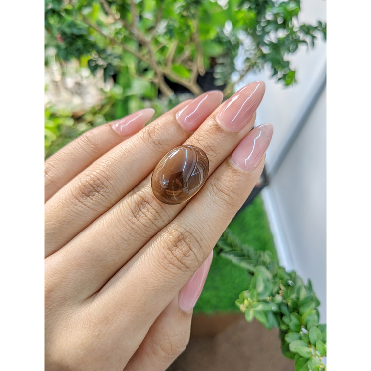 17.47 Ct. Cabochon Smokey Quartz from Brazil