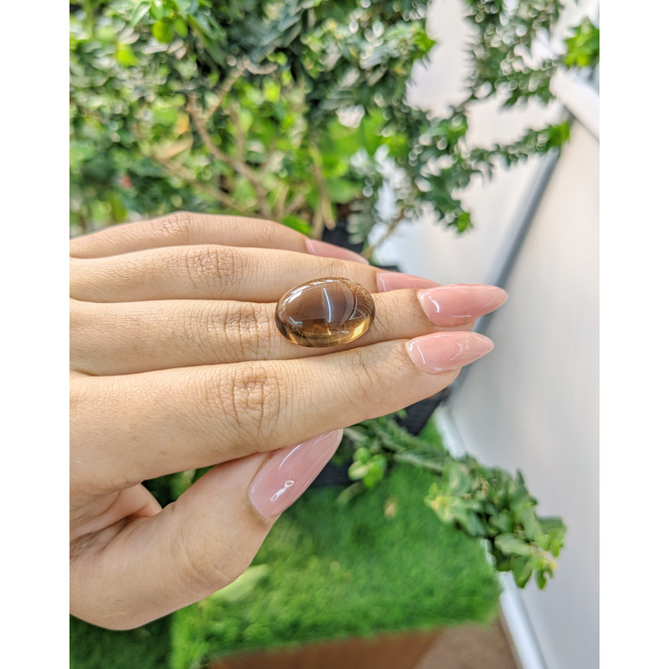 17.47 Ct. Cabochon Smokey Quartz from Brazil