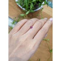 0.52 Ct. Purplish Red Garnet from Ceylon (Sri Lanka) Life Style