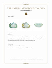 0.79 Ct. Alexandrite from Ceylon (Sri Lanka) Appraisal